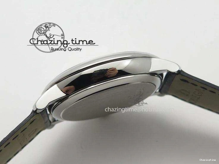 0501 Functional De Ville MK 1:1 Best Edition SS White Dial On Black Leather Strap A 8260